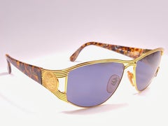 New Vintage Fendi FS232 Tortoise & Gold Large 1990 Sunglasses Made in Italy