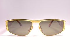 New Vintage Fendi FS243 Tortoise & Gold Large 1990 Sunglasses Made in Italy
