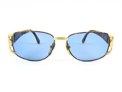 New Vintage Fendi FS295 Gold & Tortoise Oval 1990 Sunglasses Made in Italy