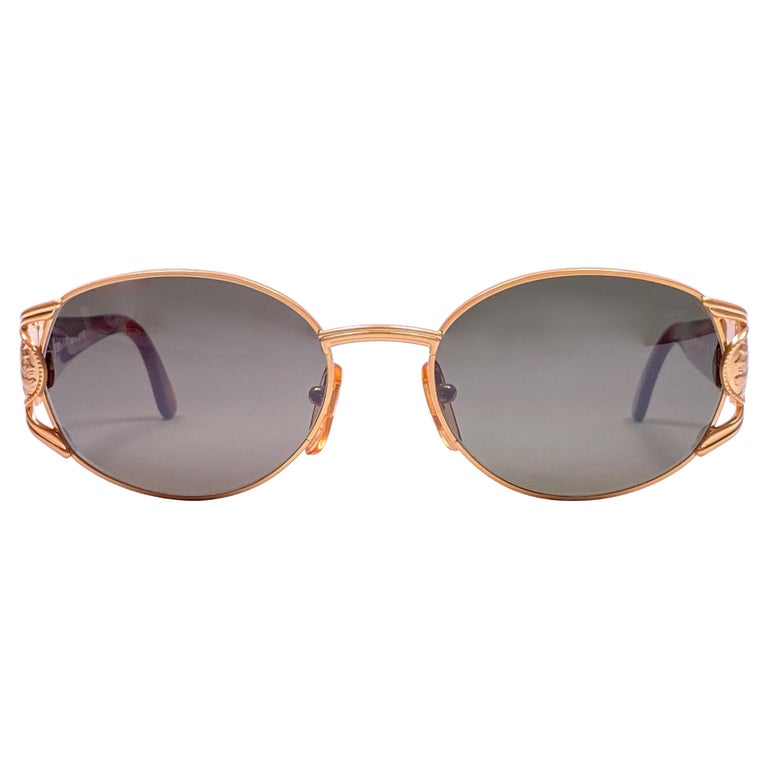 New Vintage Fendi FS296 Rose Gold Oval 1990 Sunglasses Made in Italy at ...