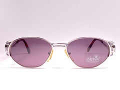 New Vintage Fendi FS7036 Oval Silver Tortoise 1990 Sunglasses Made in Italy