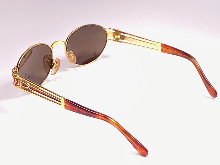1990s Fendi Tortoise Gold Logo Sunglasses — Twin Hearts Vintage
