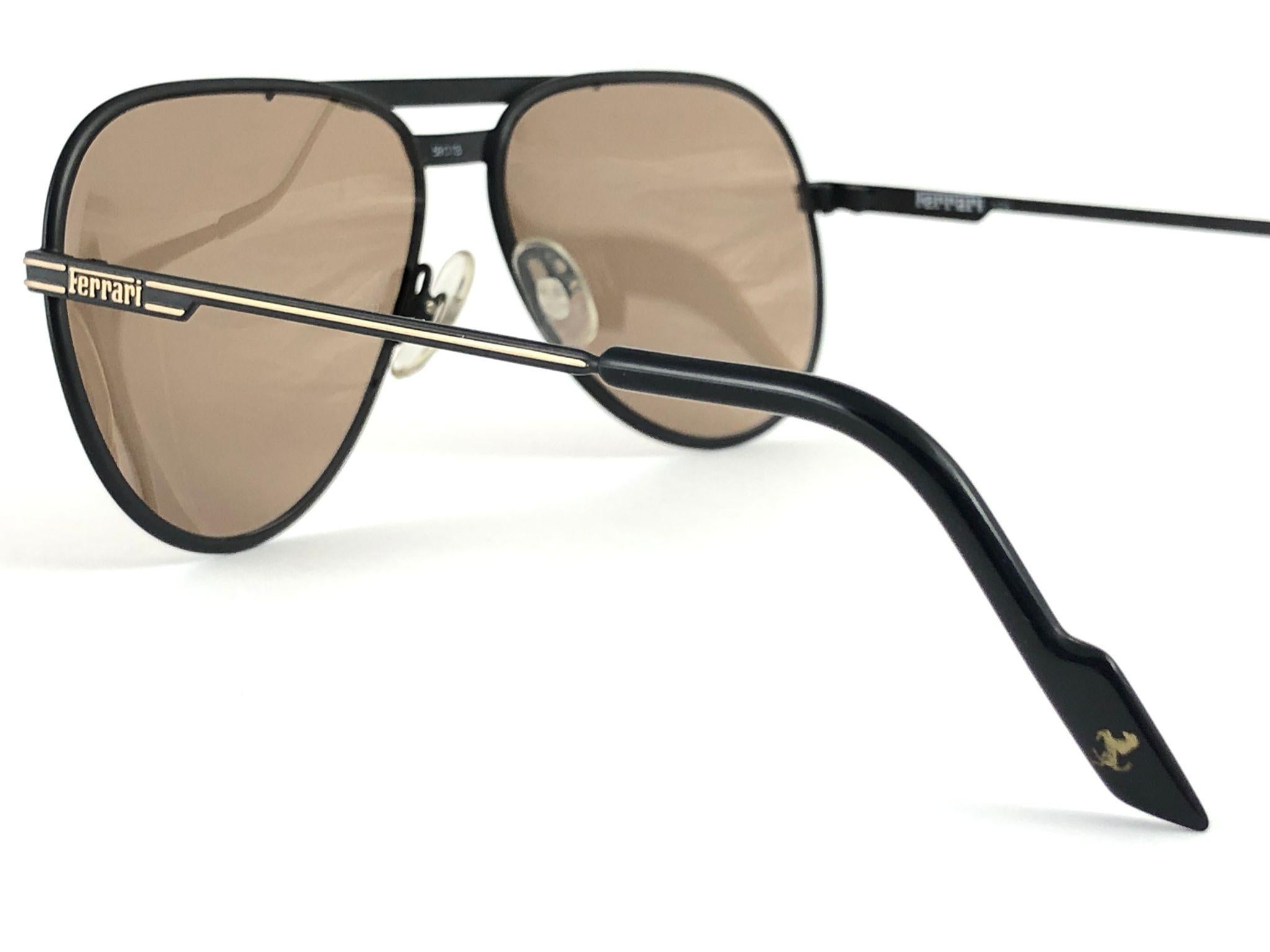 New Vintage Ferrari F13 Mirror Lenses 1980 Made in Italy Sunglasses 2