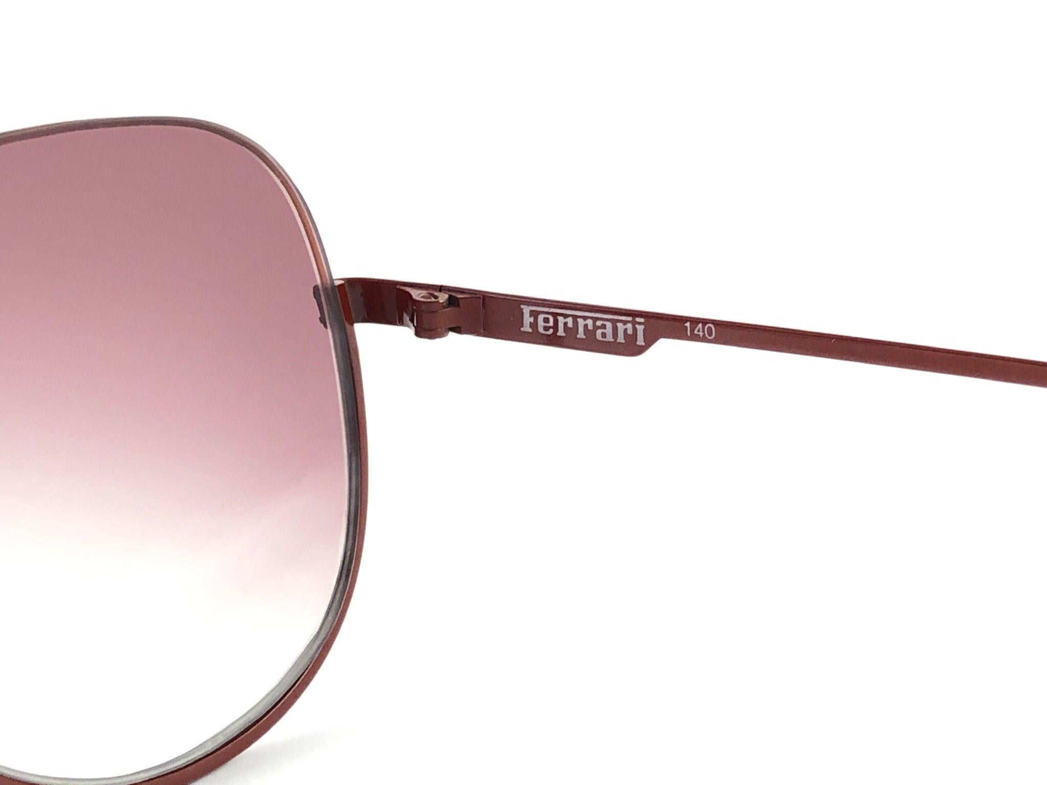 Neu Vintage Ferrari F3 lila Farbverlauf Gläser 1980 Made in Italy Sonnenbrille 1