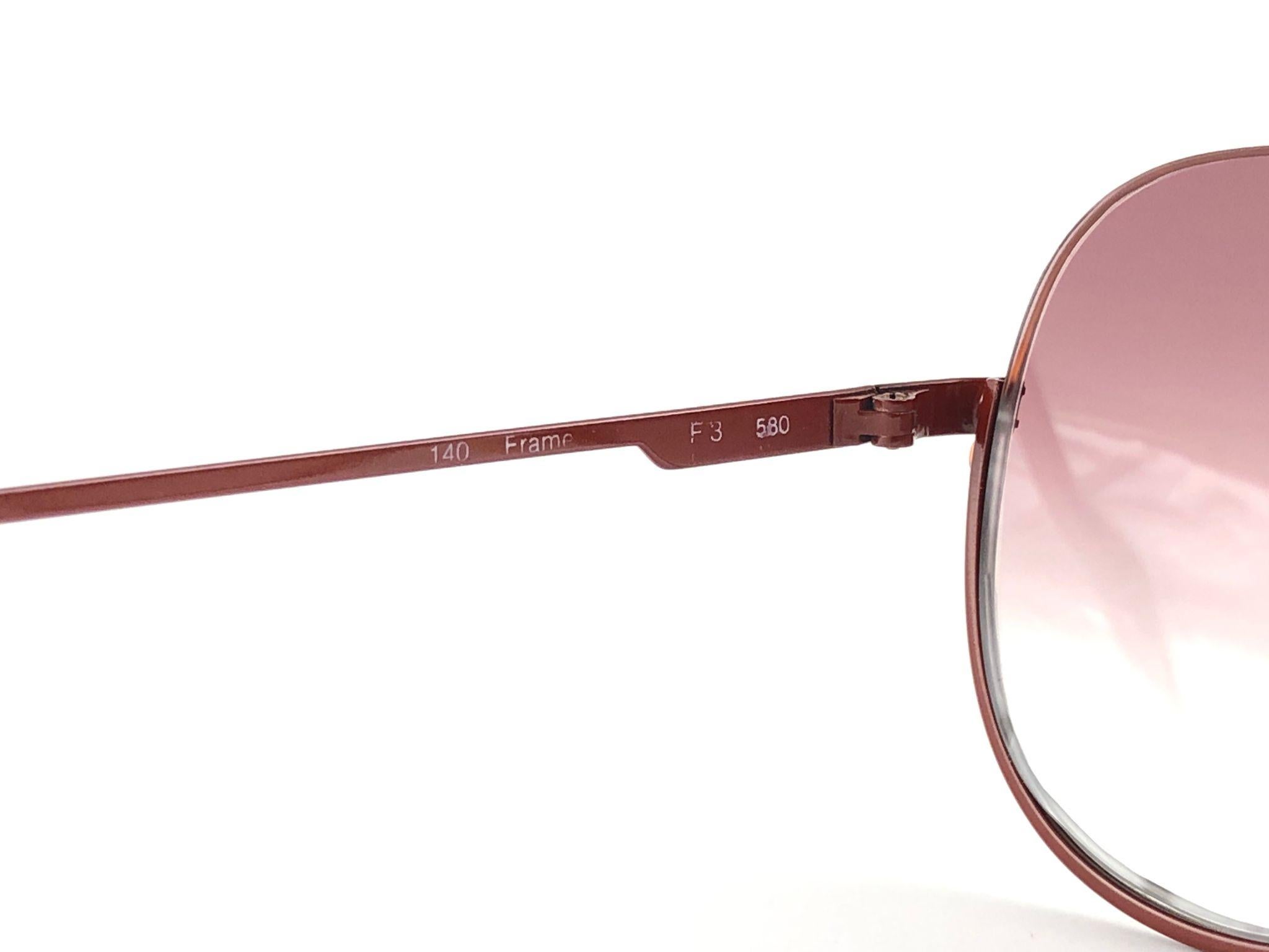 Neu Vintage Ferrari F3 lila Farbverlauf Gläser 1980 Made in Italy Sonnenbrille 2
