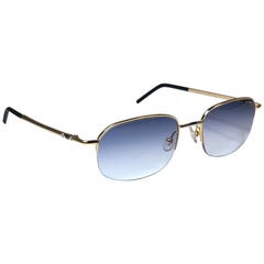 New Vintage Fred Half Frame Gold 1990 Sunglasses Made in France