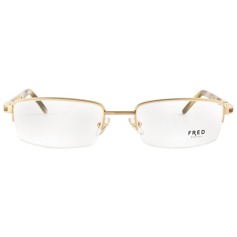New Vintage Fred Move RX Prescription Silver Gold and Ochre Made in France  For Sale at 1stDibs | fred rx, fred sunglasses, fred glasses