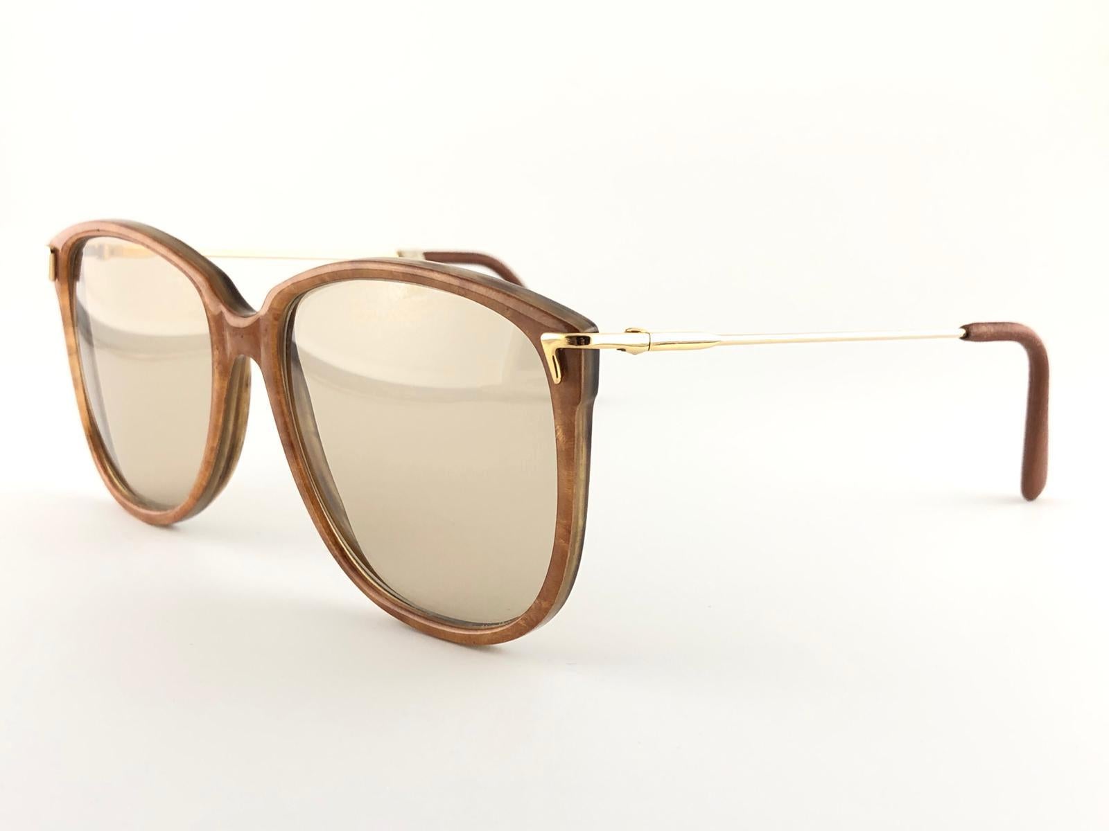 Nouvelles lunettes de lecture vintage en corne véritable et cadre en cuir avec cadre RX en vente 1