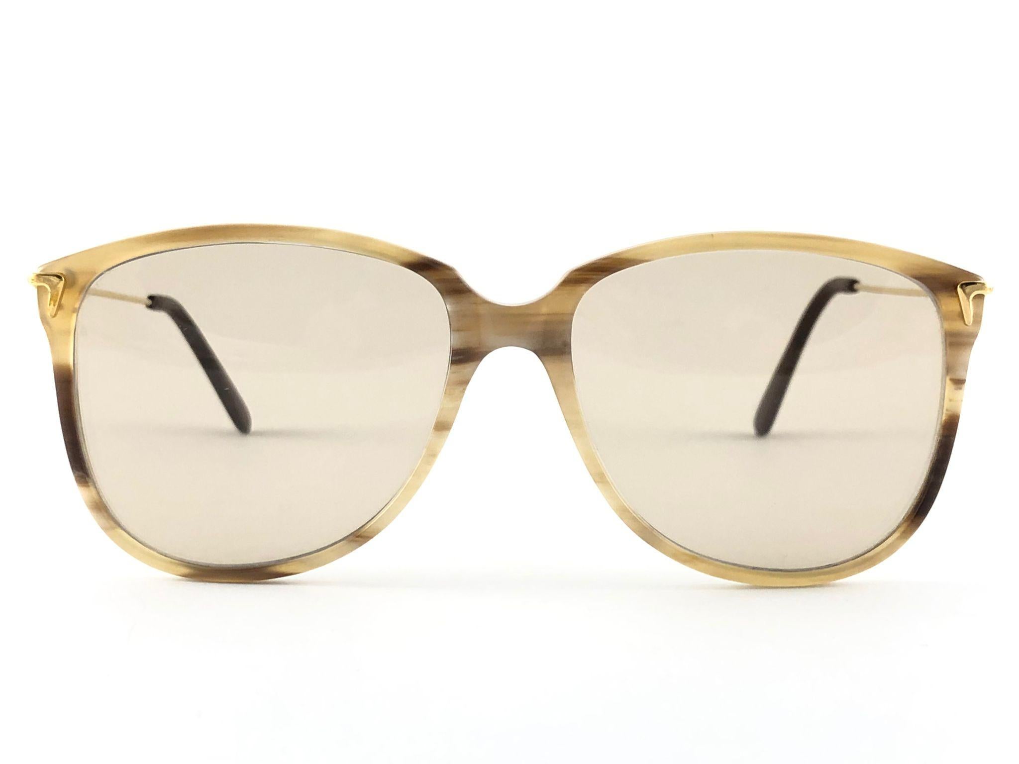 Nouvelles lunettes de lecture vintage en corne véritable et cadre en cuir avec cadre RX en vente 1