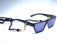 New Vintage Gianfranco Ferré GFF 181 Gold / Black 1990  Italy Sunglasses