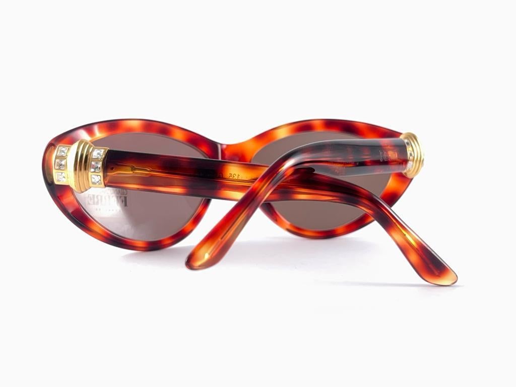 New Vintage Gianfranco Ferré Gff 378/S Cat Eye Tortoise 90'S Italy Sunglasses For Sale 6