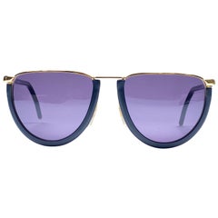 New Vintage Gianfranco Ferré GFF10 Gold / Black 1990  Italy Sunglasses