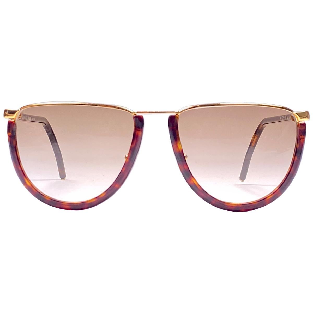 New Vintage Gianfranco Ferré GFF10 Gold / Tortoise 1990  Italy Sunglasses