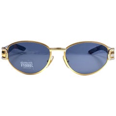 New Vintage Gianfranco Ferré GFF324 Gold Strass Cat Eye 1990  Italie Lunettes de soleil