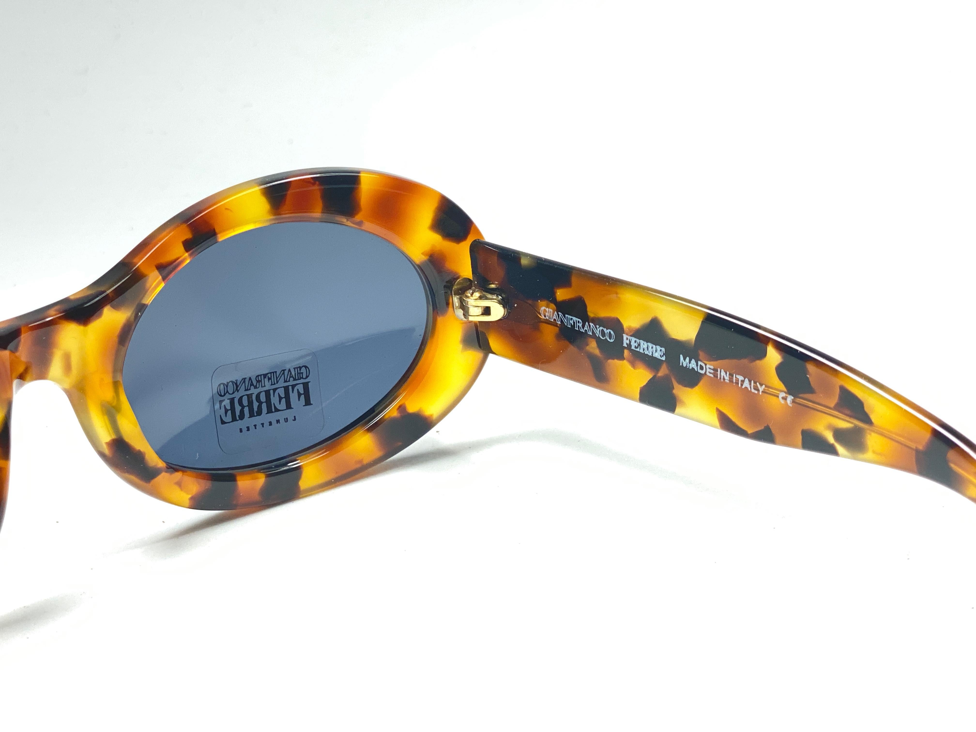 Gray New Vintage Gianfranco Ferré GFF325 Tortoise & Gold 1990  Italy Sunglasses