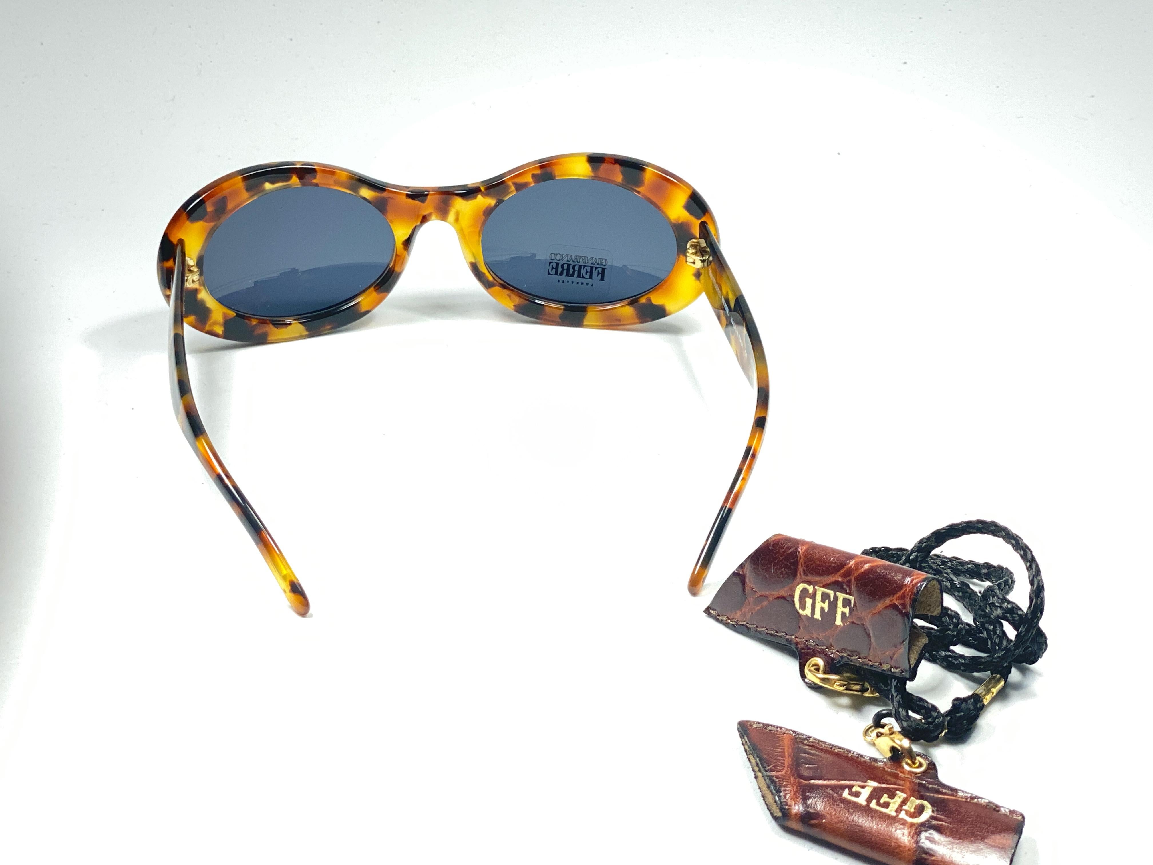 New Vintage Gianfranco Ferré GFF325 Tortoise & Gold 1990  Italy Sunglasses 1