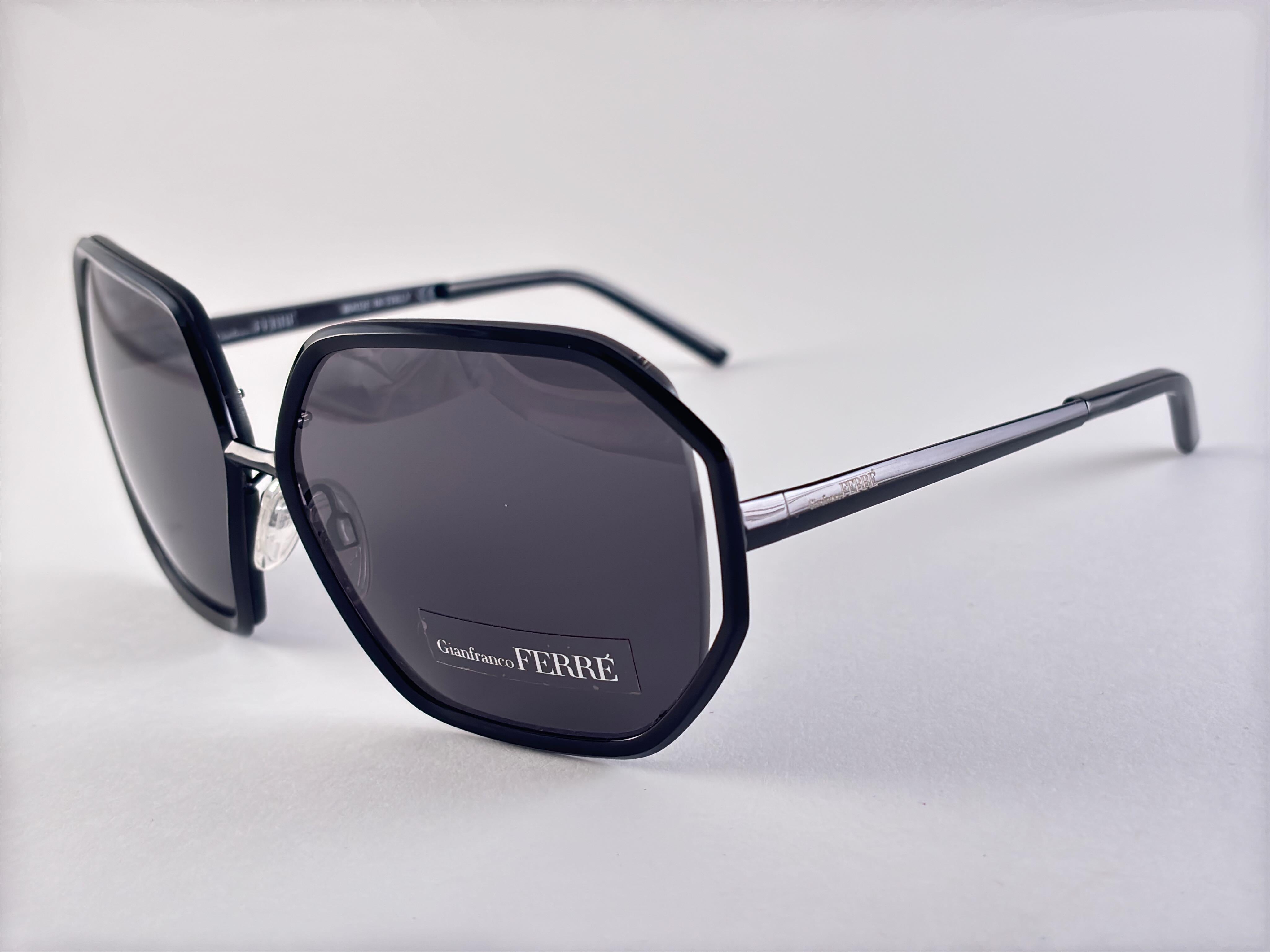 Nuevo Vintage Gianfranco Ferre GFF953 NEGRO Gafas de sol Made In Italy en Nuevo estado para la venta en Baleares, Baleares