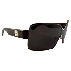 New Vintage Gianfranco Ferre Mask  Copper Y2K Made In Italy Sunglasses