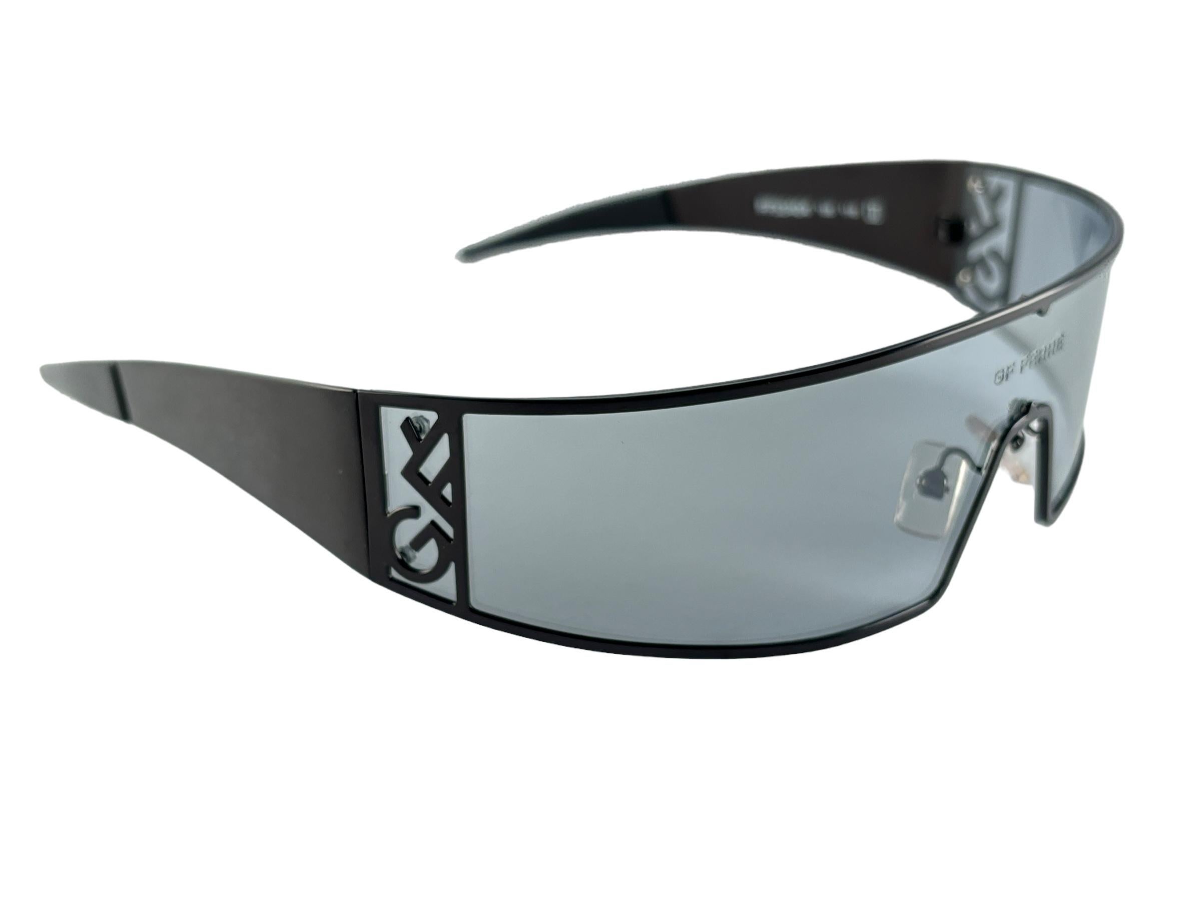 Women's or Men's New Vintage Gianfranco Ferre Mask Wrap Around  Y2K Made In Italy Sunglasses