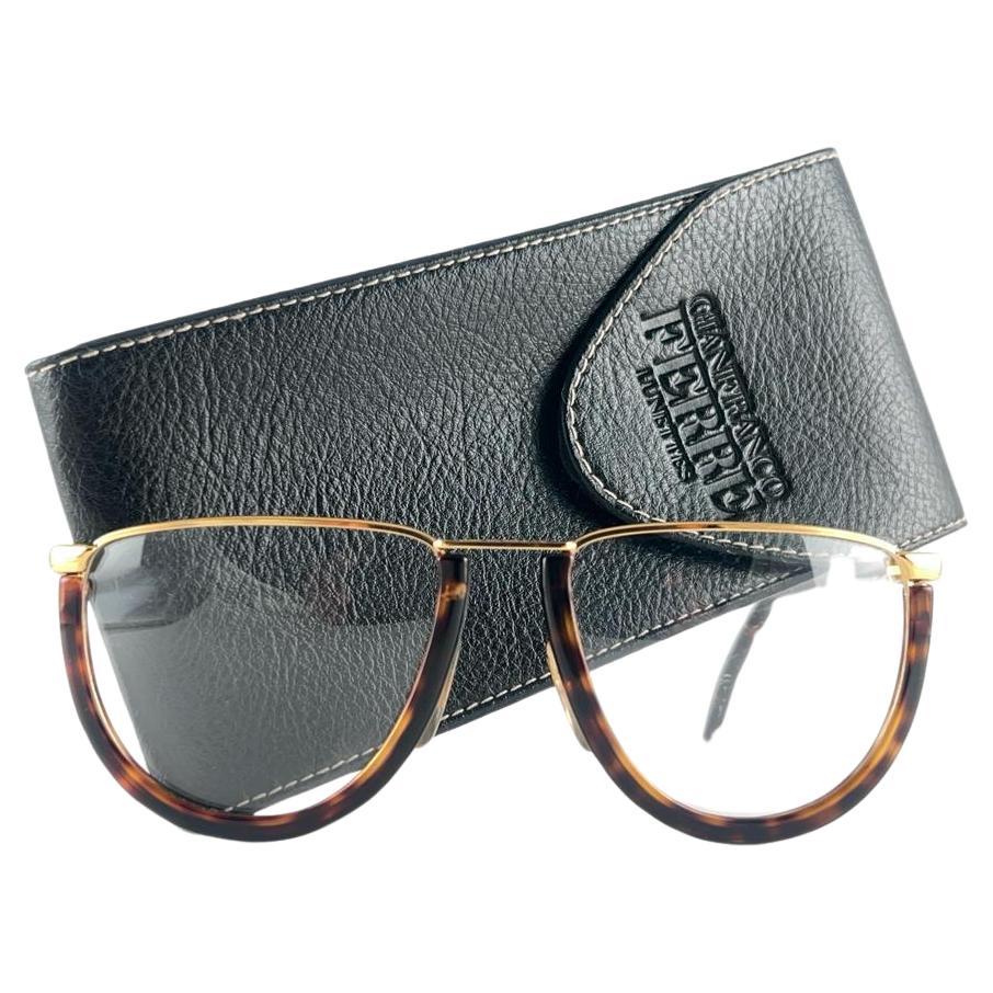 New Vintage Gianfranco Ferré Rx GFF10 Gold / Tortoise 1990's Italy Sunglasses For Sale
