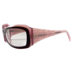 New Vintage Gianni Versace M 4068 3 Tone Purple Frame 2000'S Italy Sunglasses
