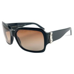 New Vintage Gianni Versace M 4170 Black Frame 2000'S Italy Sunglasses