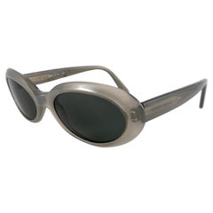New Vintage Giorgio Armani Oval Medium Grey 1990 Sunglasses