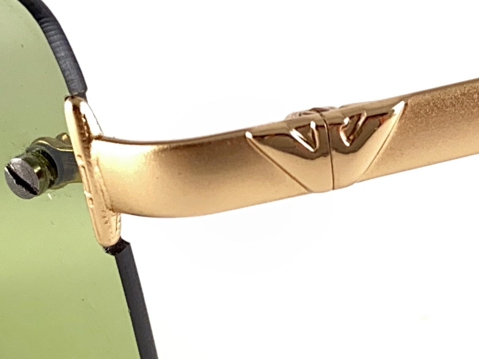 Neu Vintage Giorgio Armani Rimless Gold 163S 1990 Sonnenbrille, neu, Vintage im Angebot 4