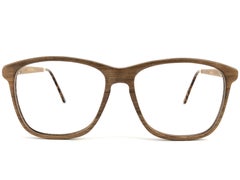 New Vintage Gold & Wood 605056 Genuine RX Glasses 1980's France