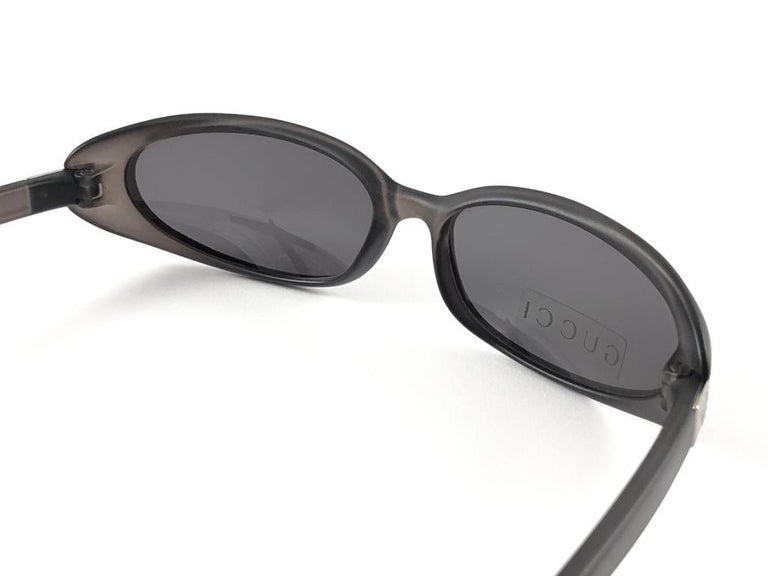 New Vintage Gucci 1189/S Black Mate Oval Frame Sunglasses