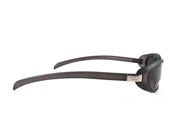 New Vintage Gucci 1189/S Black Mate Oval Frame Sunglasses 1990's