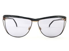New Vintage Gucci 2300 Grey Marbled Sunglasses 1980's Made in Italy