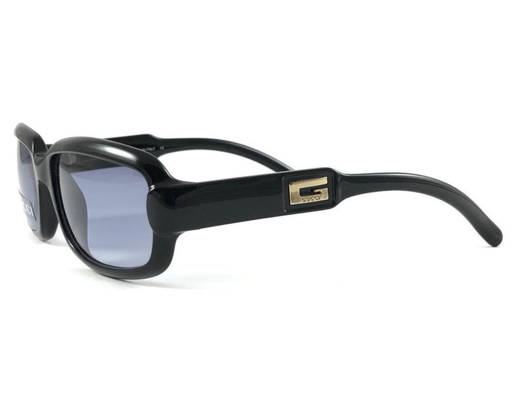New Vintage Gucci 2475/S Black Optyl Sunglasses 1990's Made