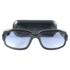 Neu Vintage Gucci 2475/S Schwarze Optyl-Sonnenbrille 1990er Jahre Made in Italy Y2K