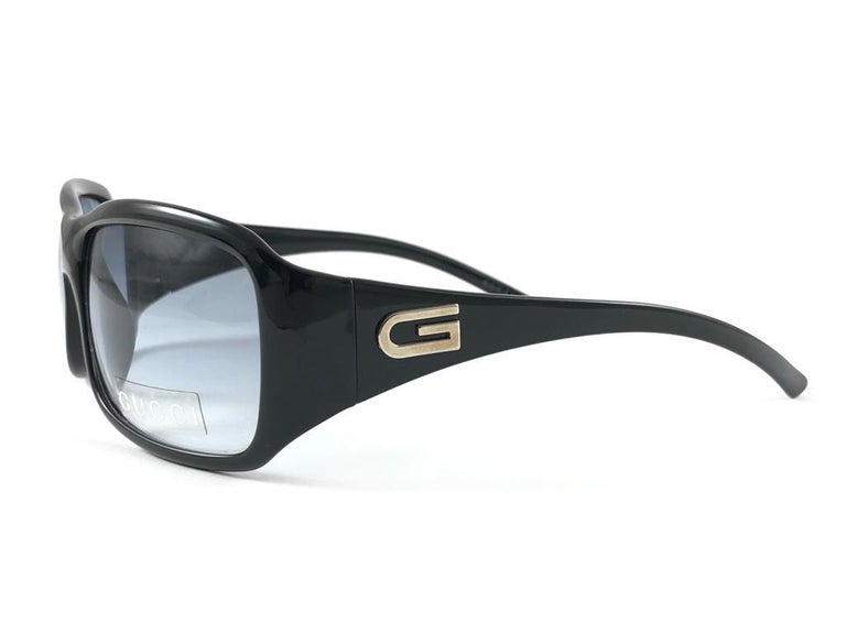 New Vintage Gucci 2550/S Black Optyl Sunglasses 1990