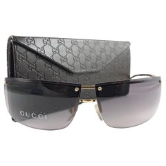 Nuevo Vintage Gucci 2653 Lentes Amatista Gafas de Sol de Media Montura Años 90 Italia Y2K