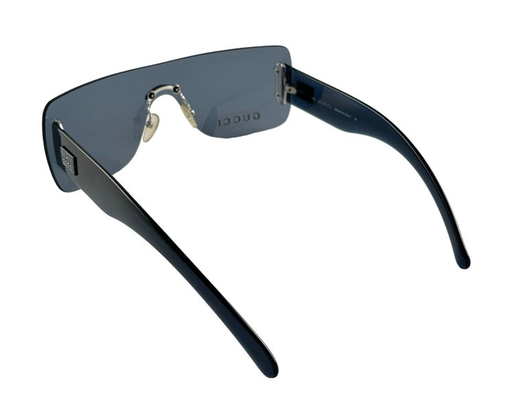 New Vintage Gucci GG 1194/N/S Blue Screen Sunglasses 1990's Made