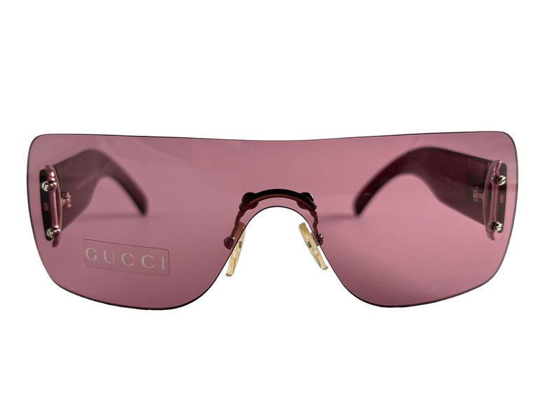 New Vintage Gucci GG 1194/N/S Rose Screen Sunglasses 1990's Made