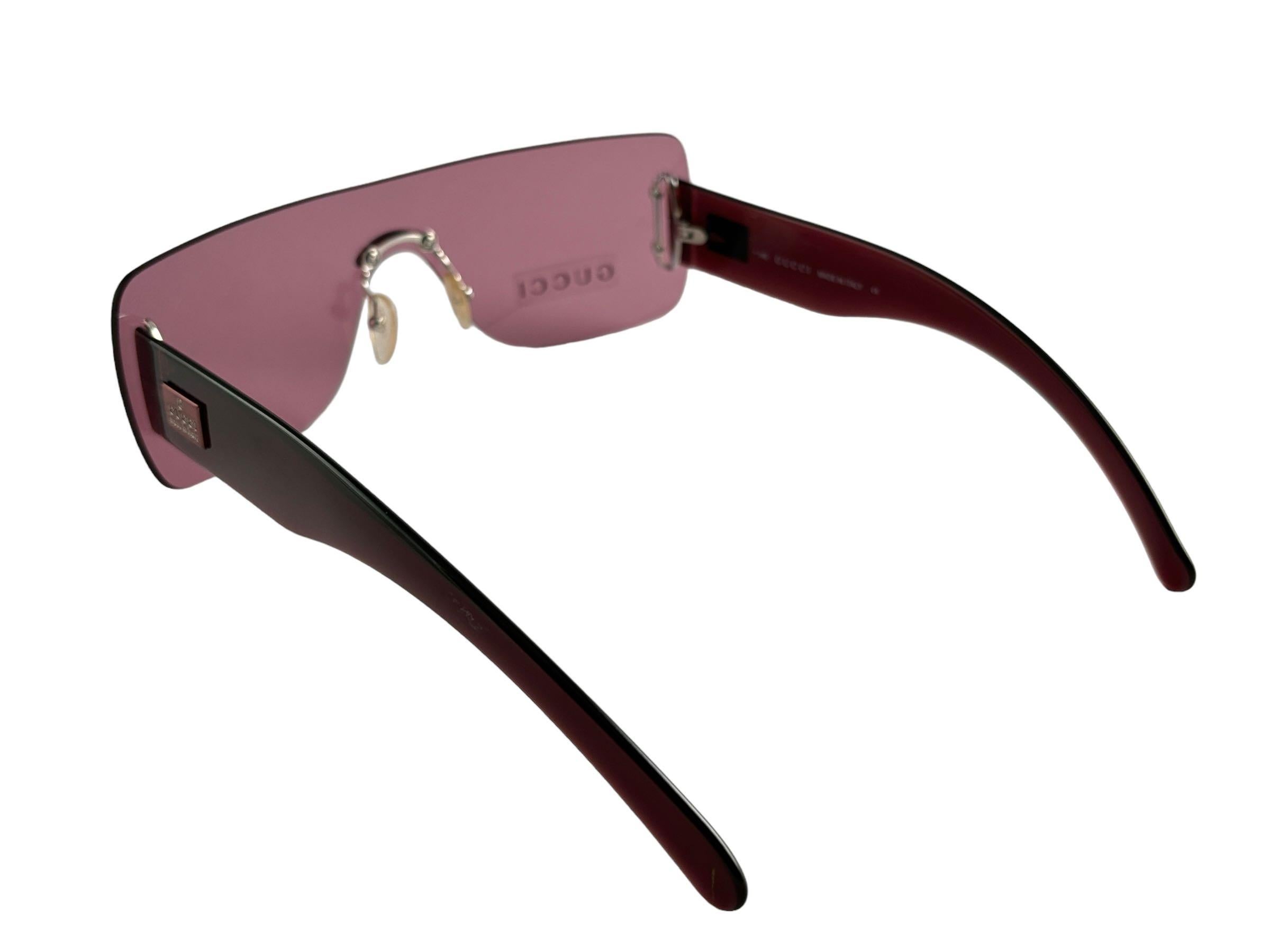 New Vintage Gucci GG 1194/N/S Rose Screen Sunglasses 1990's Made in Italy Y2K en vente 1