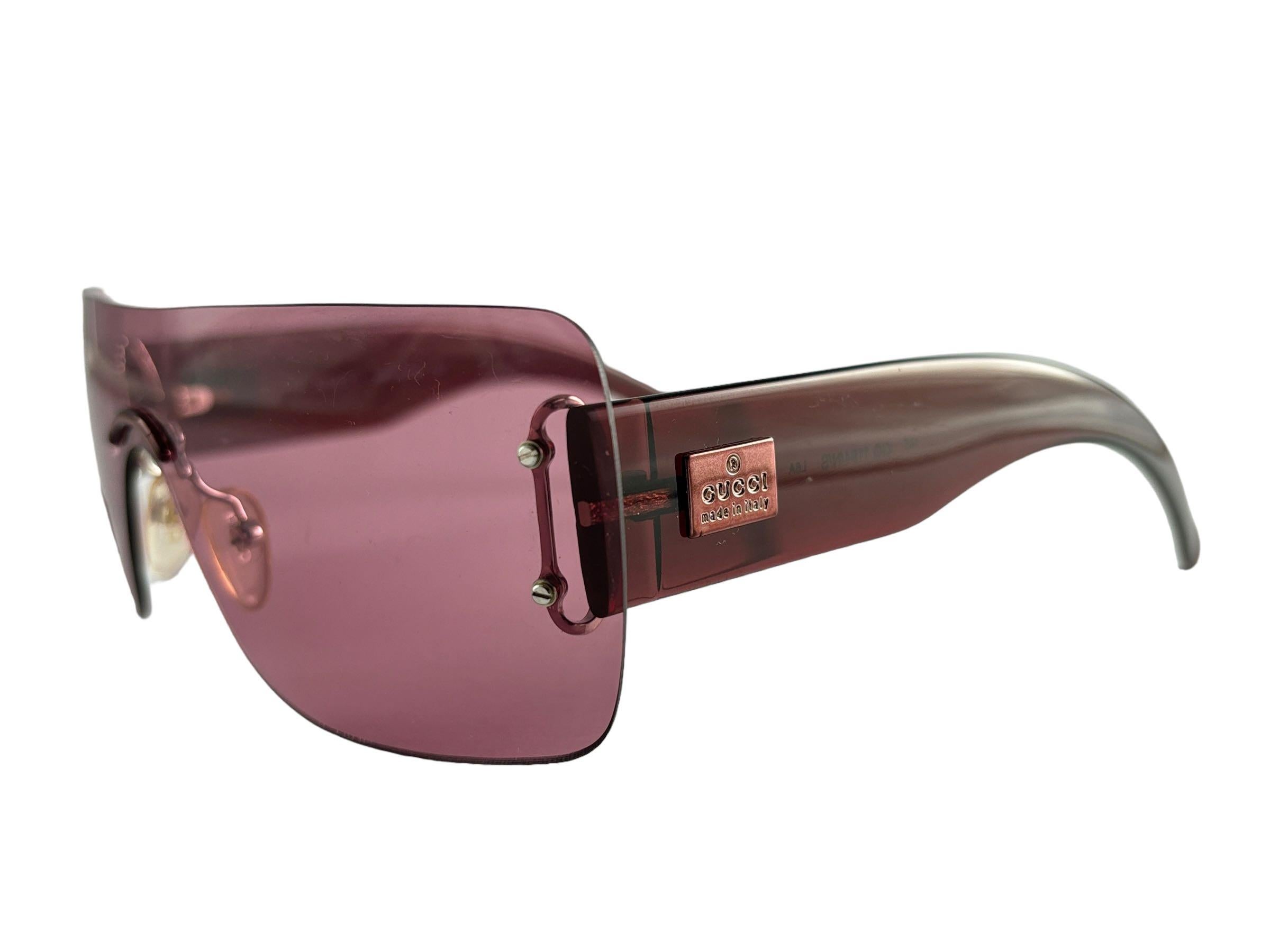 New Vintage Gucci GG 1194/N/S Rose Screen Sunglasses 1990's Made in Italy Y2K en vente 2
