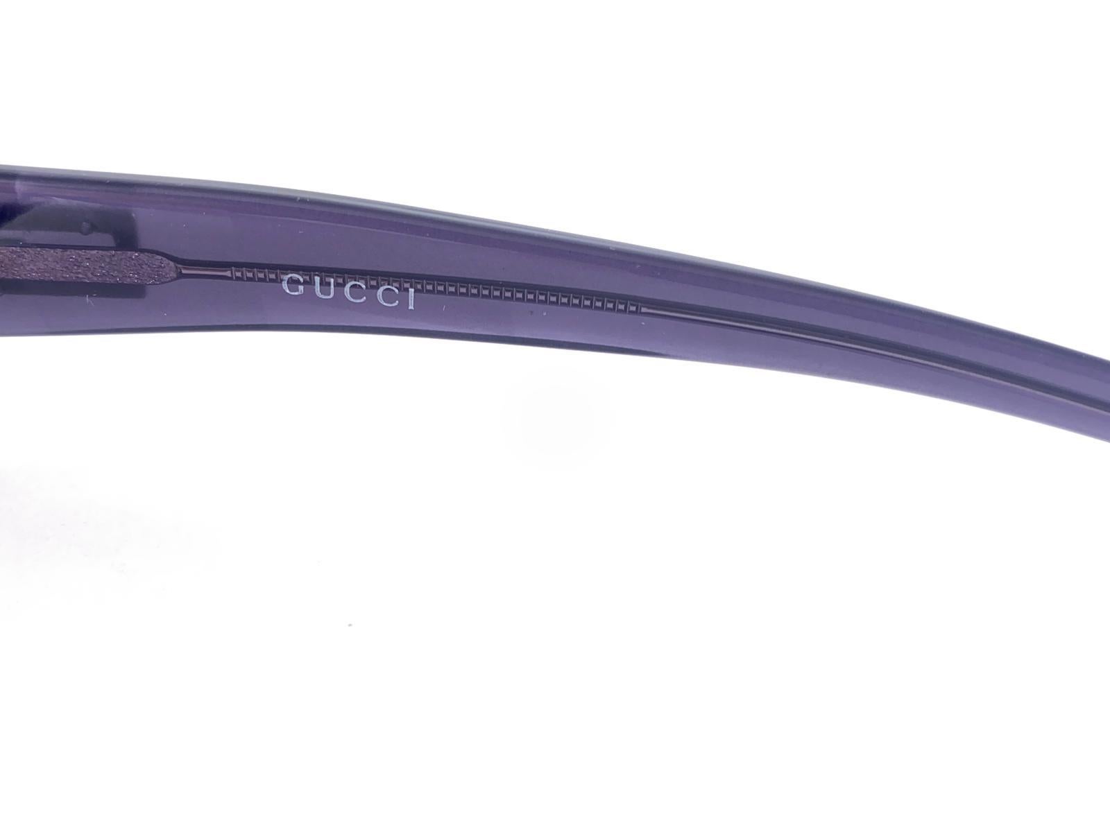Neu Vintage Gucci GG 2522 Elegante Vintage-Sonnenbrille Y2K 1990er Jahre Made in Italy Y2K (Grau)