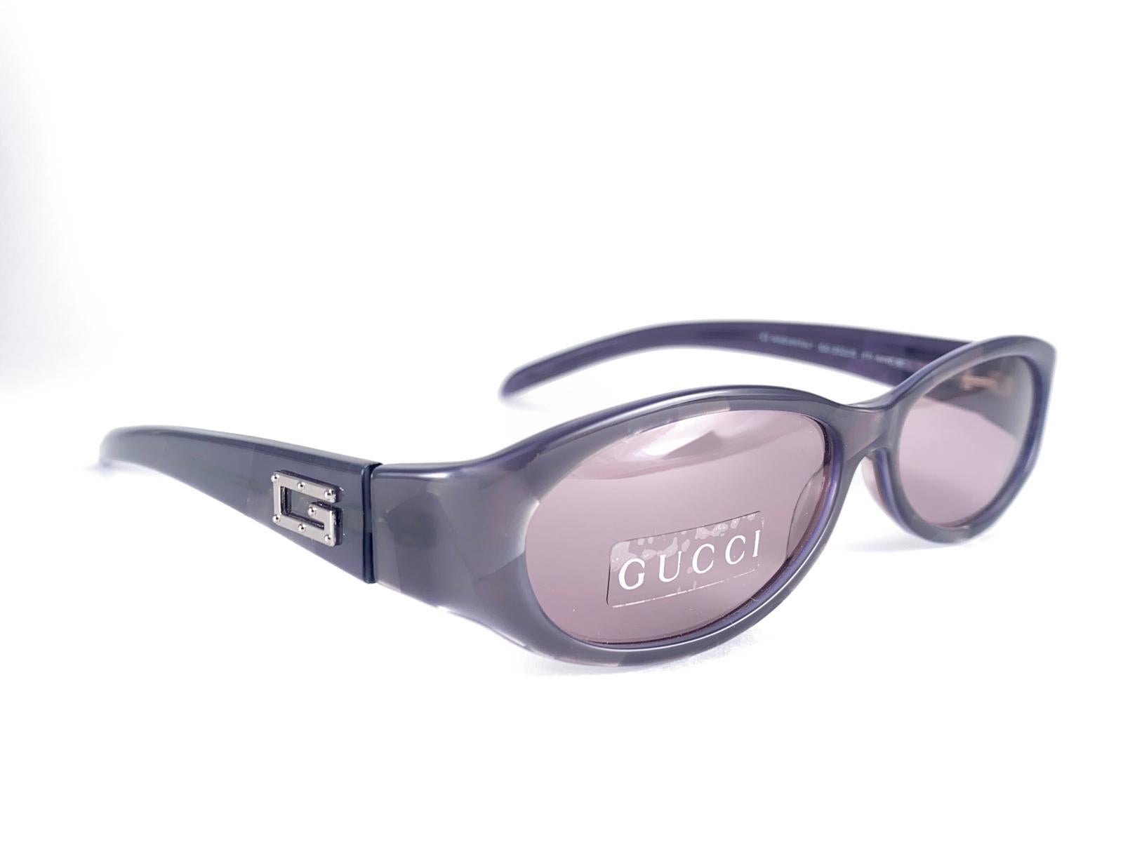 Neu Vintage Gucci GG 2522 Elegante Vintage-Sonnenbrille Y2K 1990er Jahre Made in Italy Y2K 1