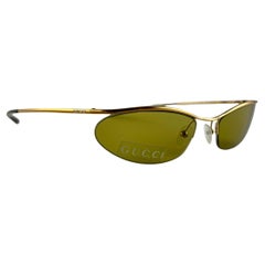 Neu Vintage Gucci GG267 Semirimless Sonnenbrille 1990er Jahre Made in Italy Y2K