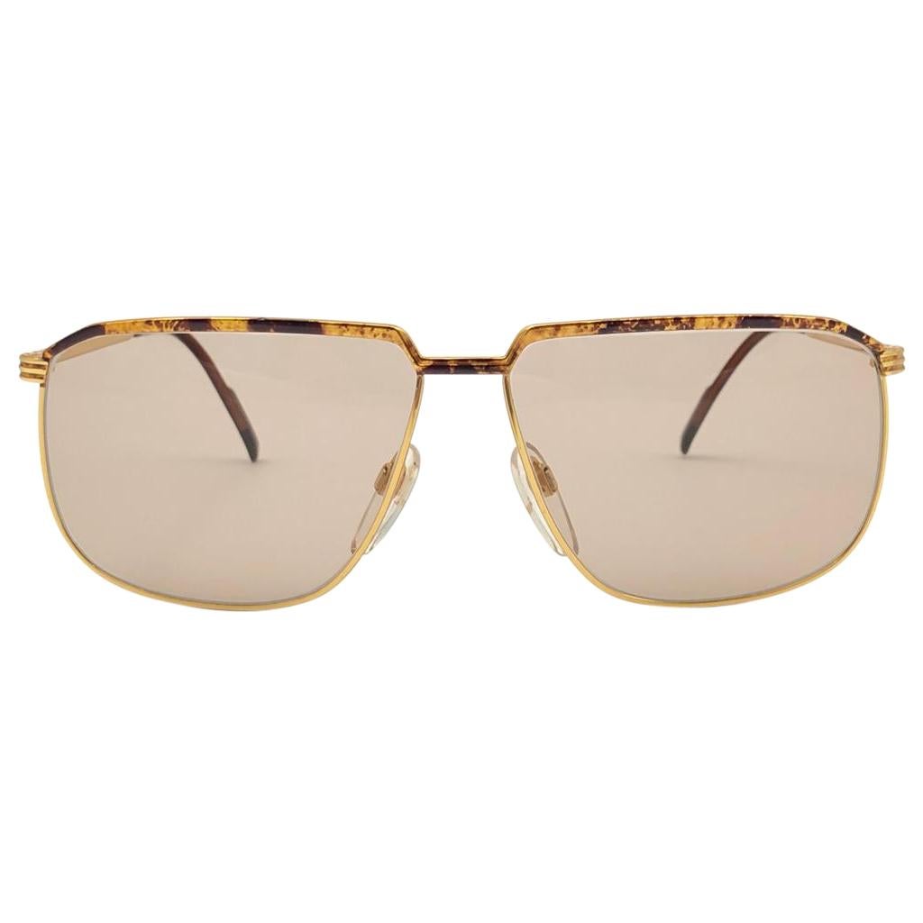 New Vintage Gucci Marbled Ochre Accents Sunglasses 1980's Made in Italy For  Sale at 1stDibs