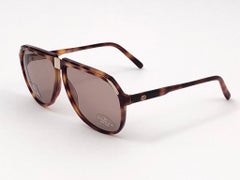 New Vintage Gucci Tortoise Aviator Sunglasses 1990's Made in Italy
