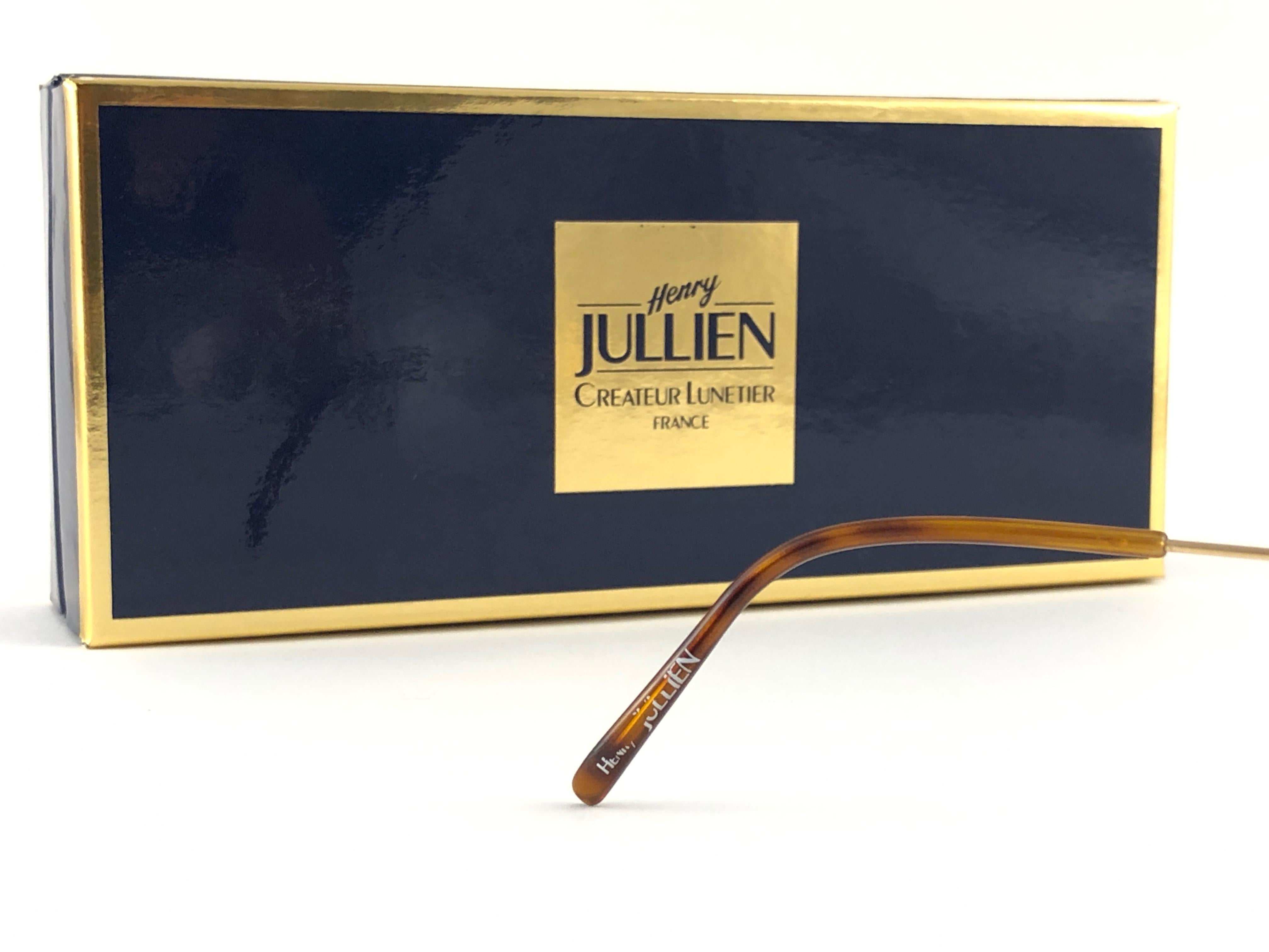Neu Vintage Henry Jullien 0155 Halbrahmen RX Prescription 1990 Sonnenbrille Frankreich, neu, Vintage für Damen oder Herren im Angebot