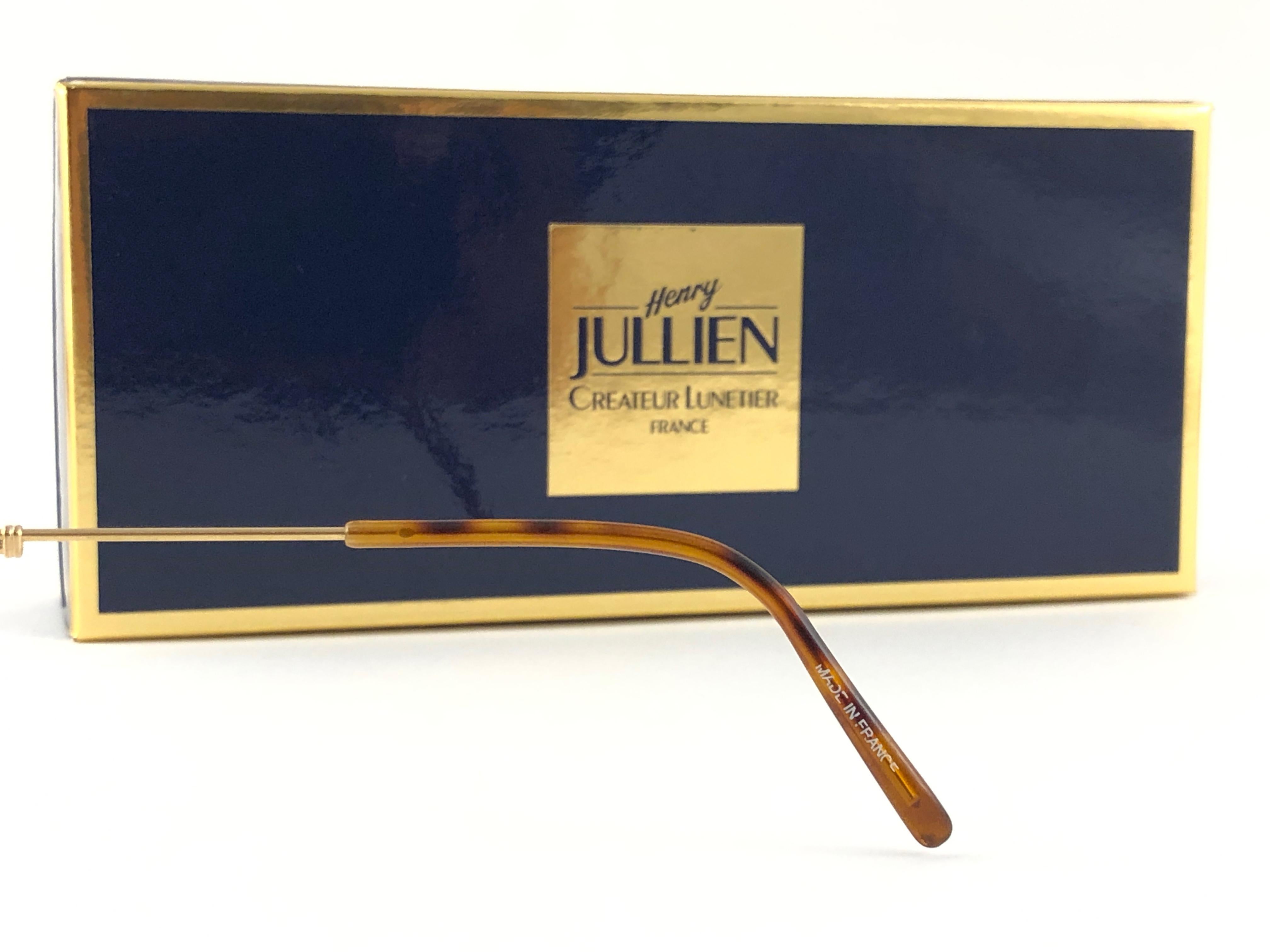 New Vintage Henry Jullien 0155 Half Frame RX Prescription 1990 Sunglasses France Unisexe en vente