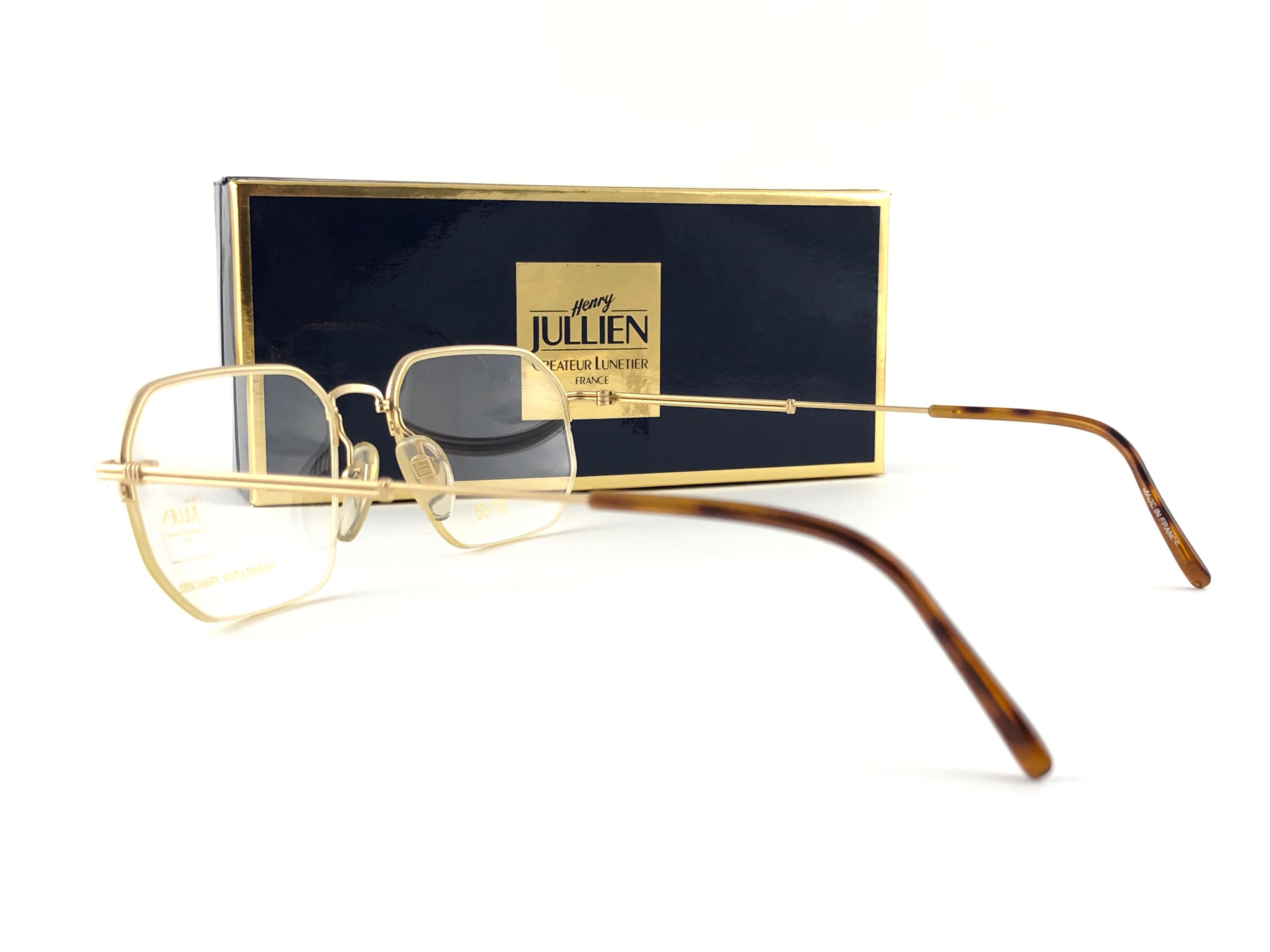New Vintage Henry Jullien 0155 Half Frame RX Prescription 1990 Sunglasses France en vente 2