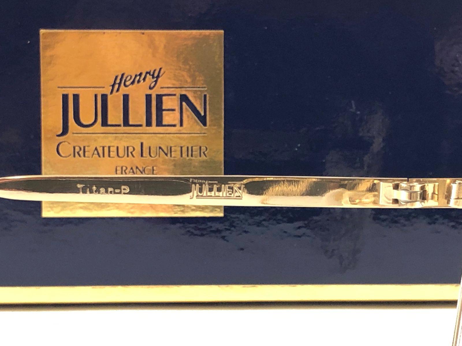 Henry Jullien lunettes de soleil vintage neuves avec monture dorée et inscription RX, France, 1990 en vente 1