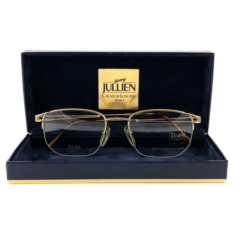 New Vintage Henry Jullien Half Frame RX Prescription 1990 Sunglasses France  For Sale at 1stDibs